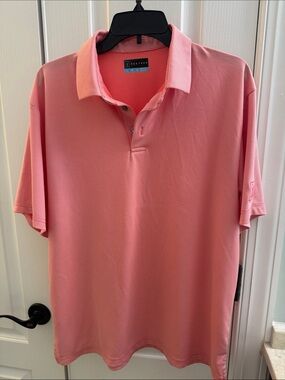 PGA Tour Coral/Pink Performance Polo